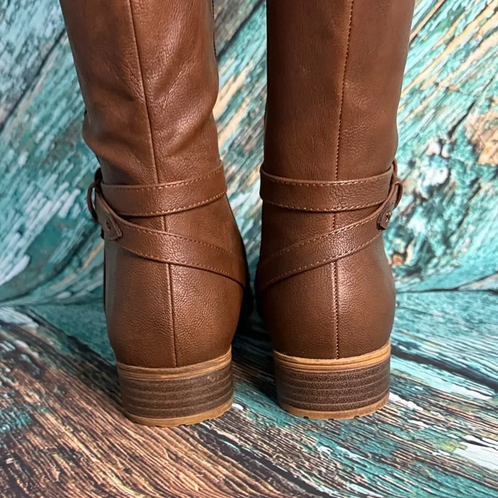 Life Stride Tan Over the Knee Boots